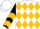 White, gold diamonds, black sleeves with gold chevrons