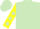Light green body, yellow spot, yellow sleeves, light green spots, light green cap