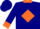 Navy blue, orange diamond, navy blue jfj brand, orange diamond front, orange collar & cuffs