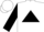 White, black triangle, black triangle on sleeves, white cap