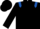 Black, royal blue epaulets
