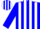Blue and white panels, blue slvs