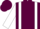 Maroon, white braces and sleeves