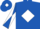 royal Blue, White diamond, White diabolo on sleeves, White diamond on cap
