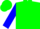 Neon green, neon green and blue slvs