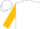 White, navy & gold framed burgandy 'jk', gold 'ashwood' on burgandy slvs, white cap