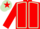 Red, light green seams, light green cap, red star