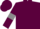 maroon, grey armlets