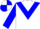 white, blue chevron, blue sleeves, blue cap, white quarters