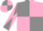 Grey and pink (quartered), diabolo on sleeves