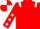 Red, White epaulets, Red sleeves, White stars, quartered cap