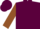 Maroon, brown sleeves