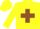 Yellow, brown cross