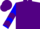 Purple, royal blue 'mlh', blue sleeves, purple chevrons