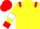 Yellow, Red Epaulets, White Armlets, red cuffs, Red Cap