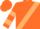 Burnt orange, tan sash, tan bars on sleeves