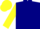 Navy blue, yellow 's', navy blue triangle on yellow sleeves, navy blue and yellow cap
