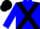 Blue, Black cross belts, Blue sleeves, Black cap