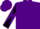 Teal, purple diagonal quarters