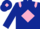 dark blue, pink diamond and epaulettes, diamond on cap