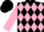 Black, pink diamonds, pink sleeves, black diamond