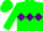 Green, purple diamond belt