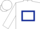 white, dark blue hollow box