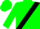 Green, white sajor on black  sash
