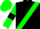 black, green sash, green sash, green sleeves, black armlets, green cap