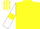 Yellow, white sleeves, yellow armlets, striped cap