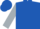 Royal blue, royal blue bars on silver sleeves