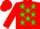 red, green stars, red sleeves with green hoops