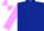 Dark Blue, Lilac sleeves, Lilac and White quartered cap