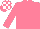 SALMON PINK, WHITE check cap