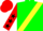 Green, yellow sash, red sleeves, black stars, red cap