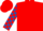 Red, royal blue and red check sleeves