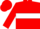 Red, white hoop, red sleeves, red cap