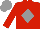 Red, Grey diamond, Grey cap