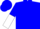 Blue, white 'lf', blue and white halved sleeves