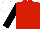 Red, Black sleeves, White cap
