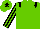 Light green, black epaulettes, striped sleeves, black star on cap