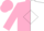 Pink & white halves, pink & white diamond b