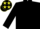 Black, black cap, yellow stars