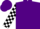 Purple, Black and White check sleeves