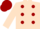 Champagne, cherry spots, cherry cap