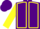 purple, yellow seams on sleeves