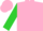 Pink, lime sleeves, lime 'h'