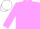 Lilac, white fleur de lys, lilac sleeves, white cap