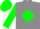 grey, green diamond, green sleeves, green cap