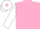 pink, white sleeves, white cap, pink diamond